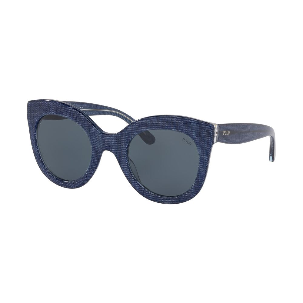Ochelari de soare Ralph Lauren din acetat albastru