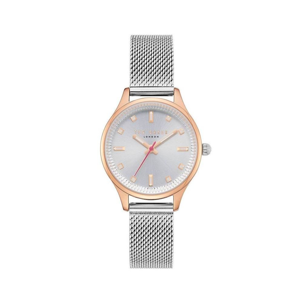 Ted Baker – Silberne Stahluhr
