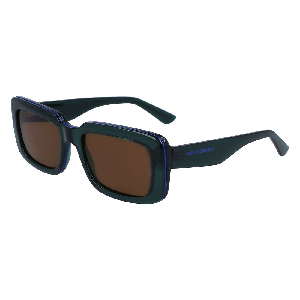 Karl Lagerfeld – Grüne Sonnenbrille mit Spritzguss