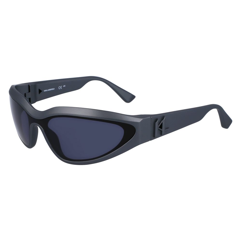 Karl Lagerfeld – Graue Sonnenbrille mit Spritzguss