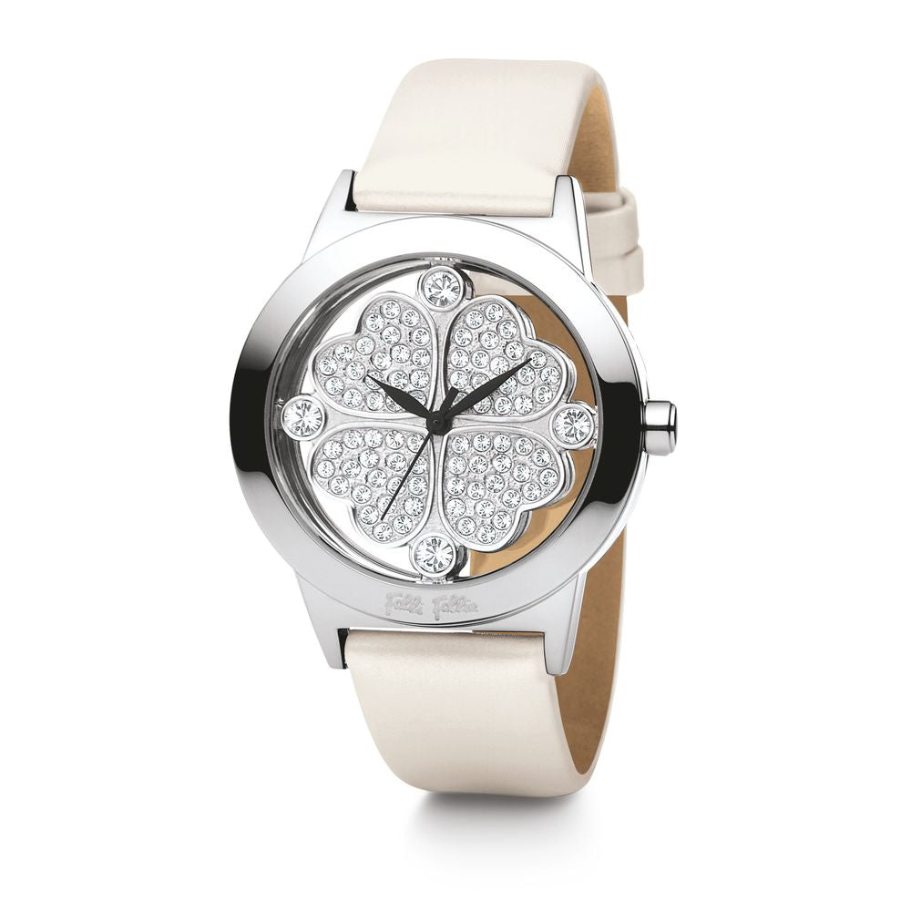 Folli Follie – Weiße Lederarmbanduhr