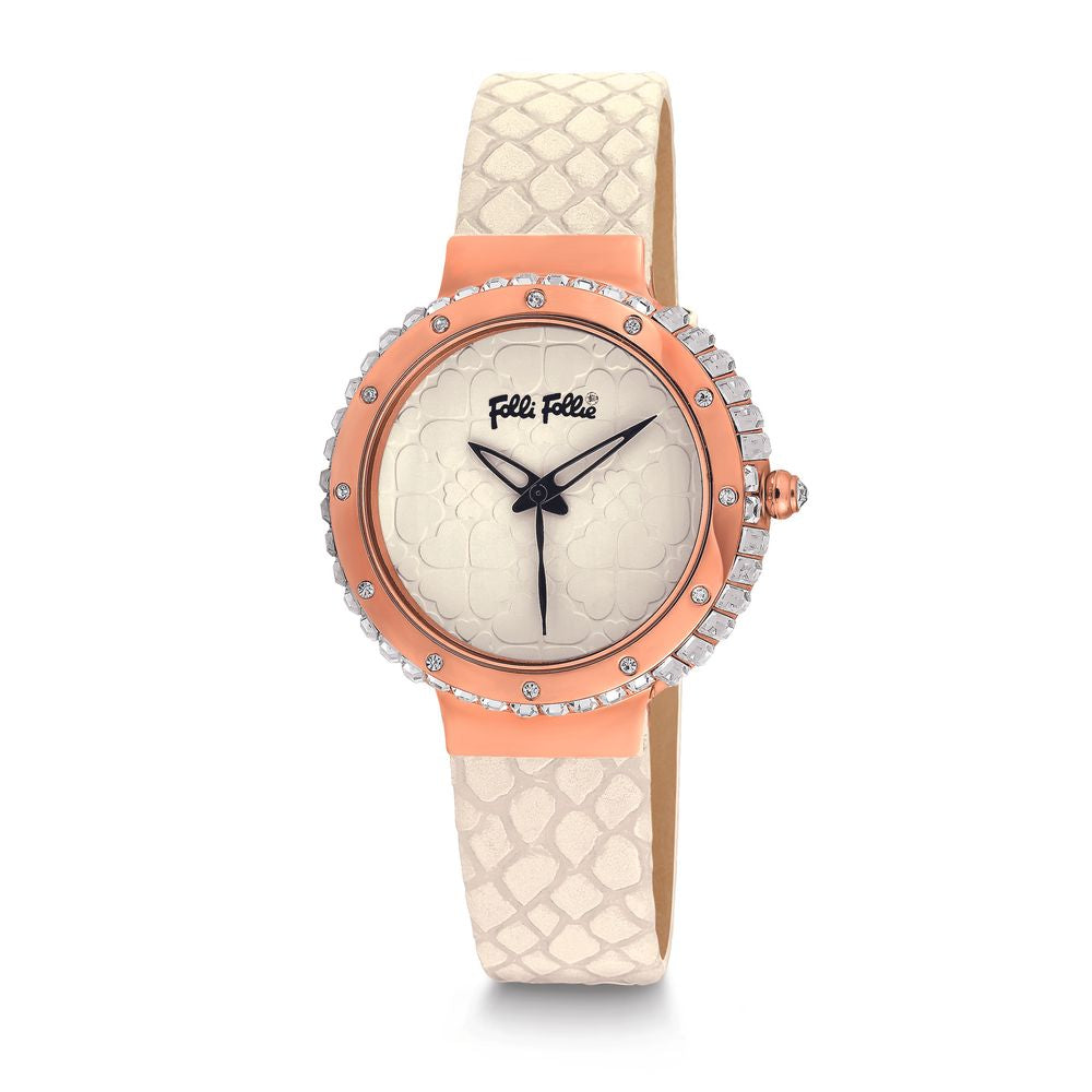 Folli Follie – Weiße Lederuhr