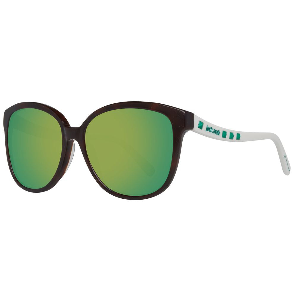 Ochelari de soare Just Cavalli maro din plastic