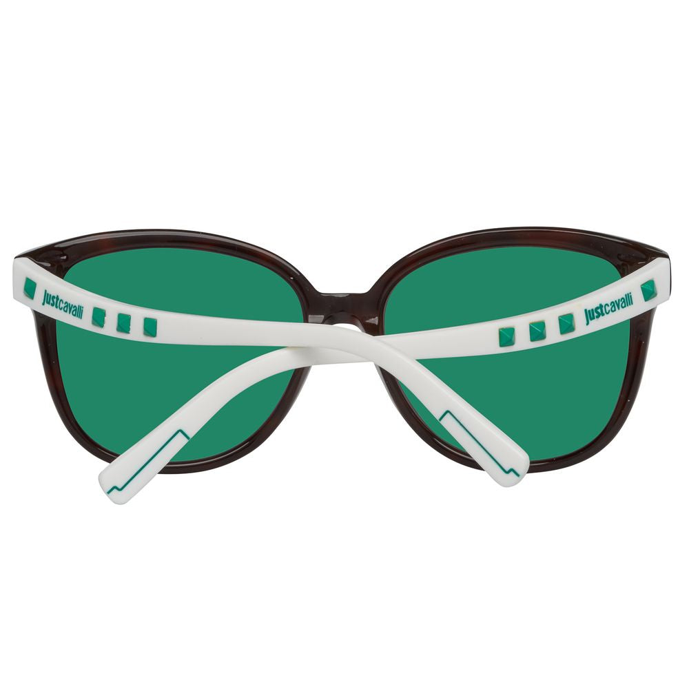 Ochelari de soare Just Cavalli maro din plastic