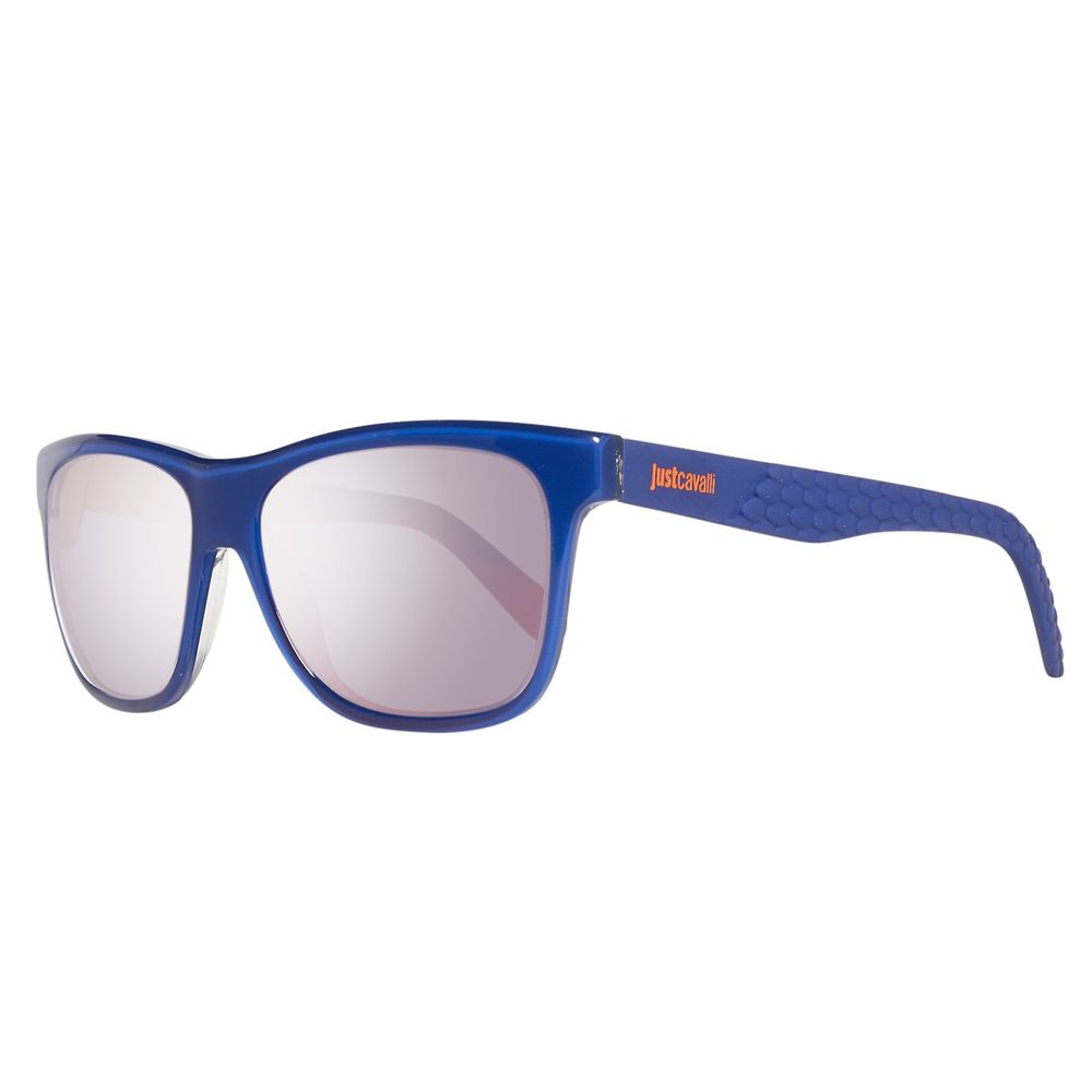 Ochelari de soare Just Cavalli din plastic albastru
