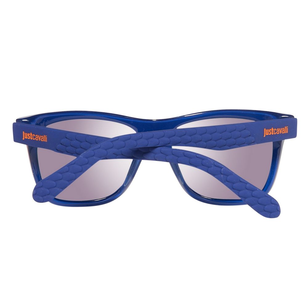 Ochelari de soare Just Cavalli din plastic albastru