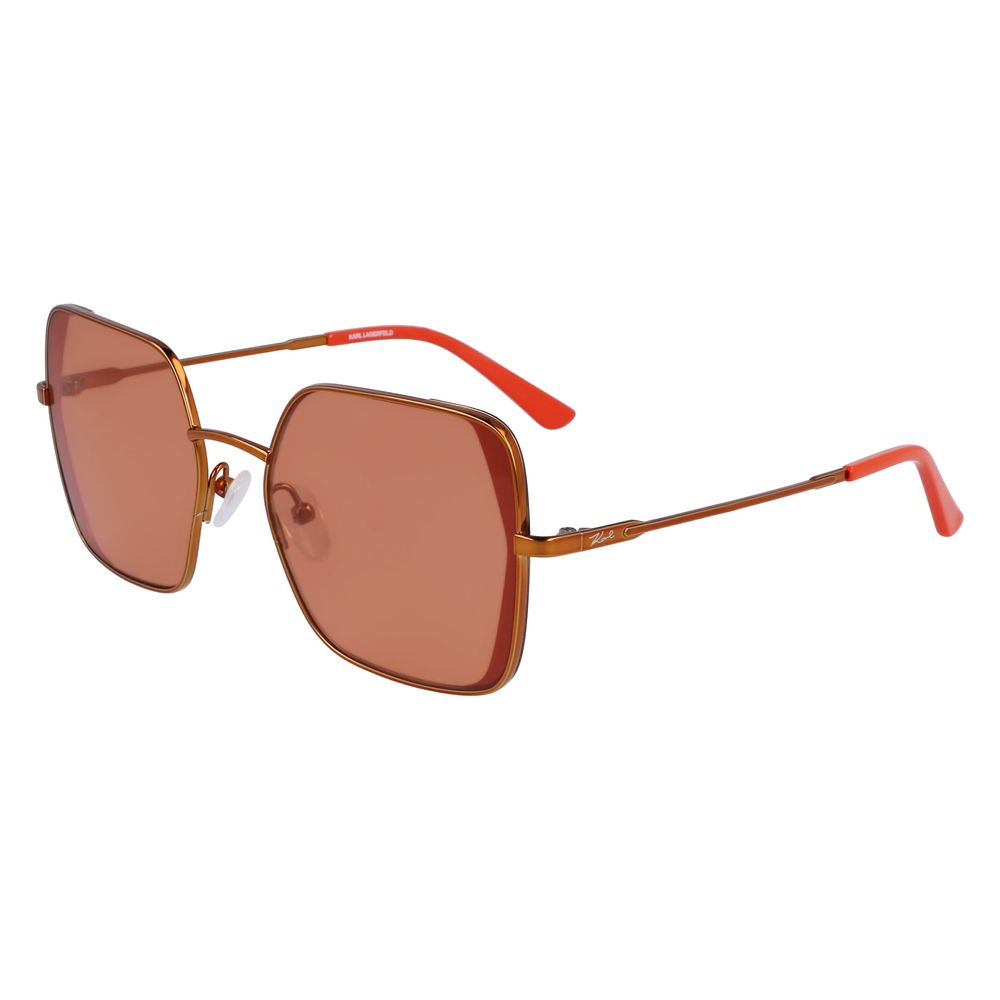 Ochelari de soare Karl Lagerfeld portocalii metalice