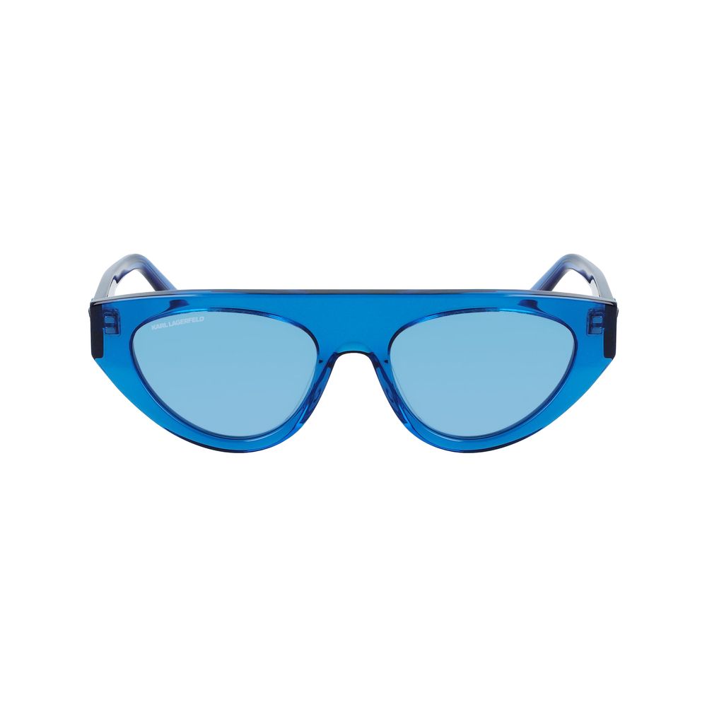Ochelari de soare Karl Lagerfeld albaștri cu model Haircalf