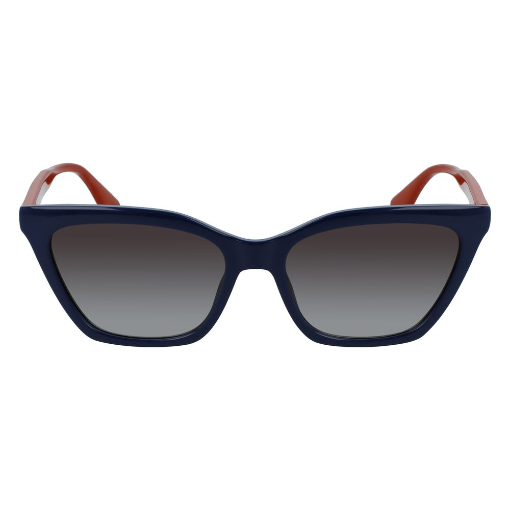 Ochelari de soare Karl Lagerfeld albaștri cu lentile injectate CP