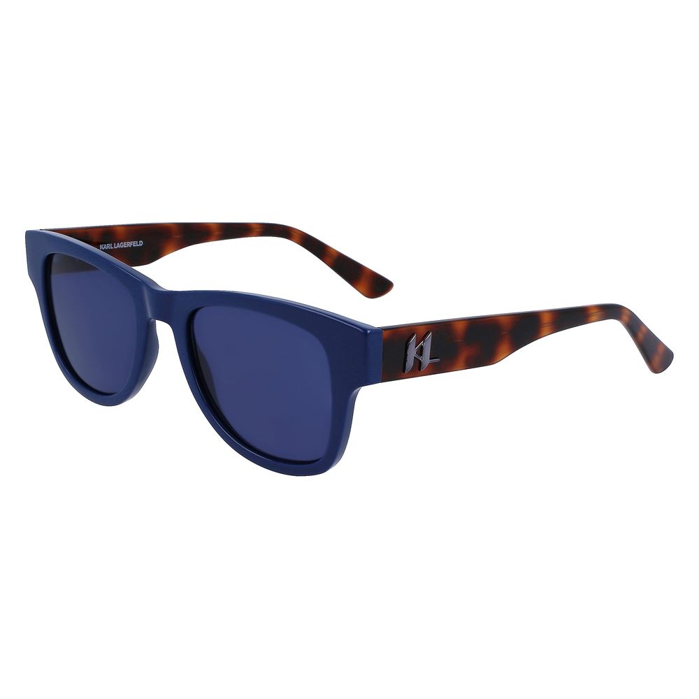 Ochelari de soare Karl Lagerfeld albaștri cu lentile injectate