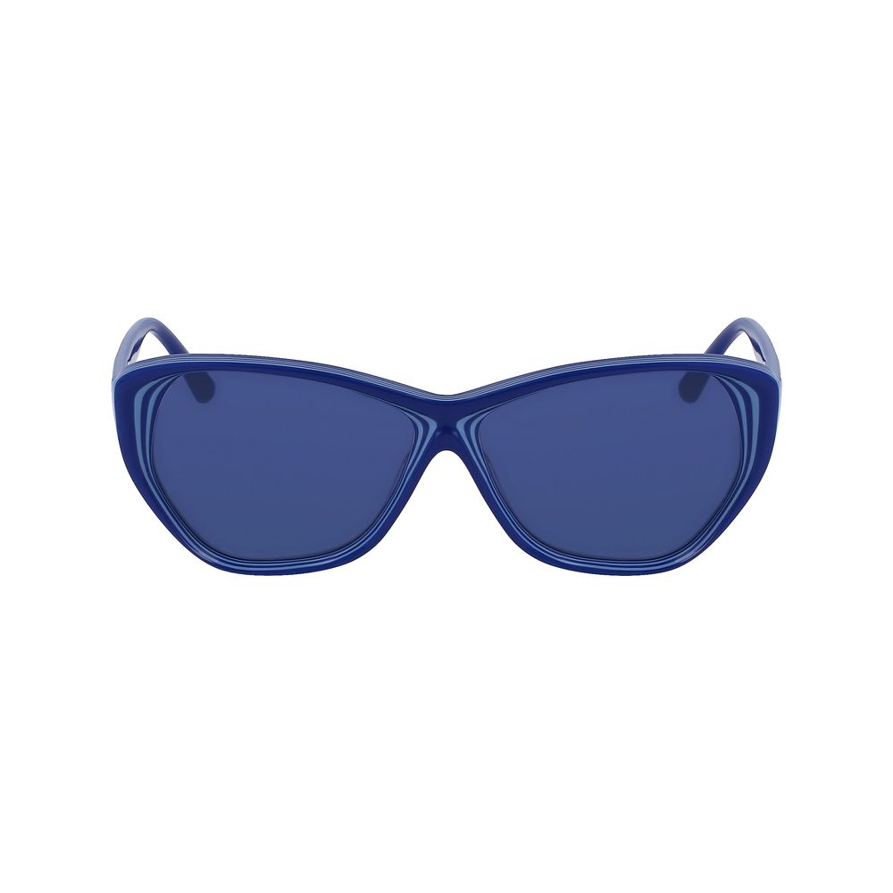 Ochelari de soare Karl Lagerfeld albaștri cu model Haircalf