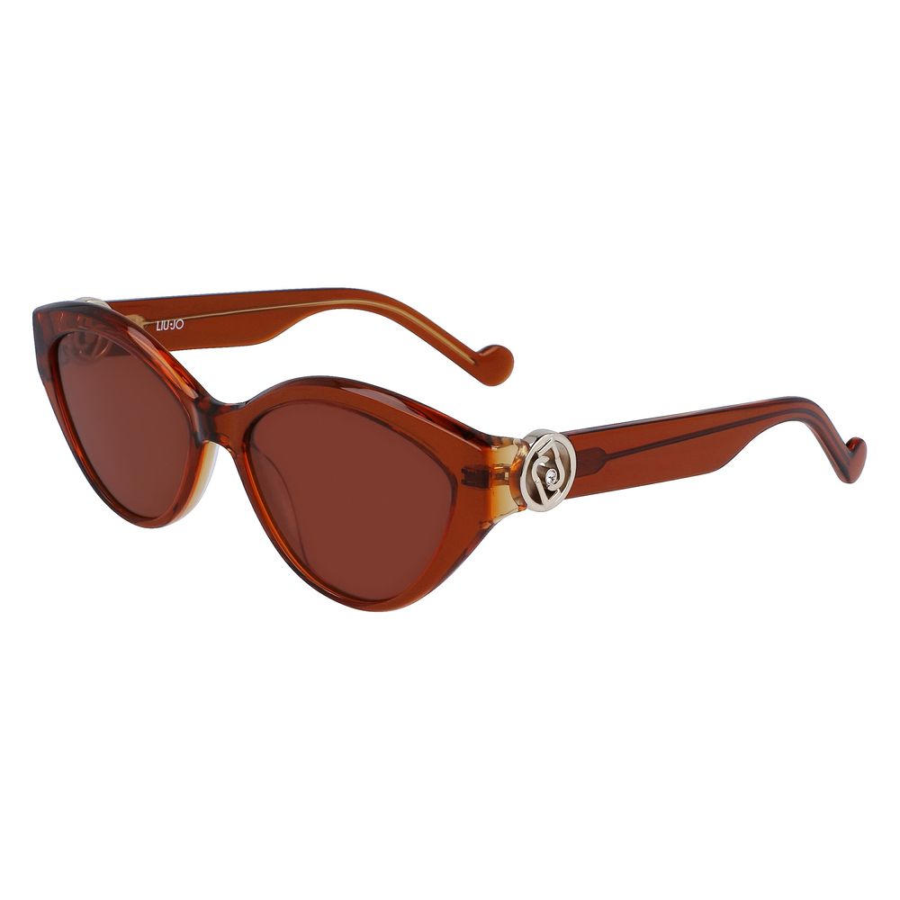 Liu Jo – Braune Sonnenbrille aus Kalbshaar