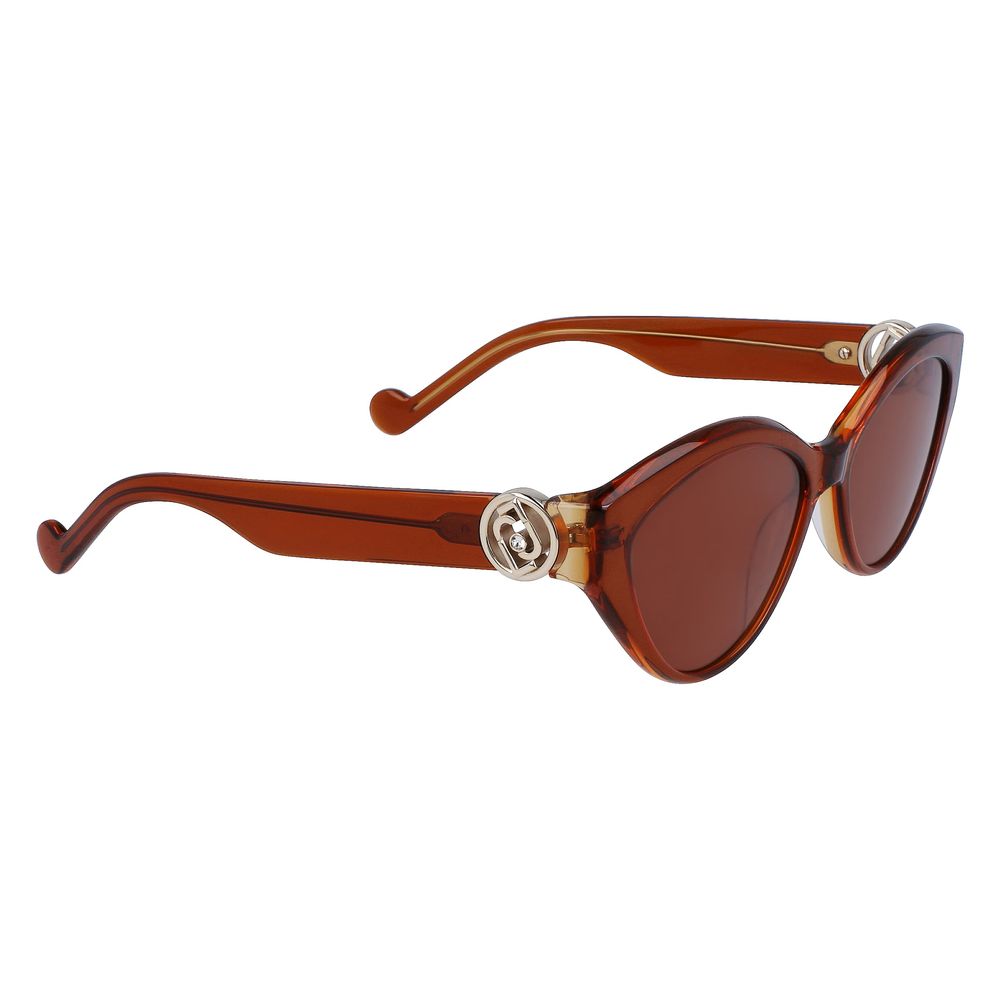 Liu Jo – Braune Sonnenbrille aus Kalbshaar