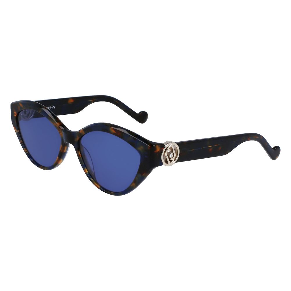 Liu Jo – Blaue Sonnenbrille aus Kalbshaar