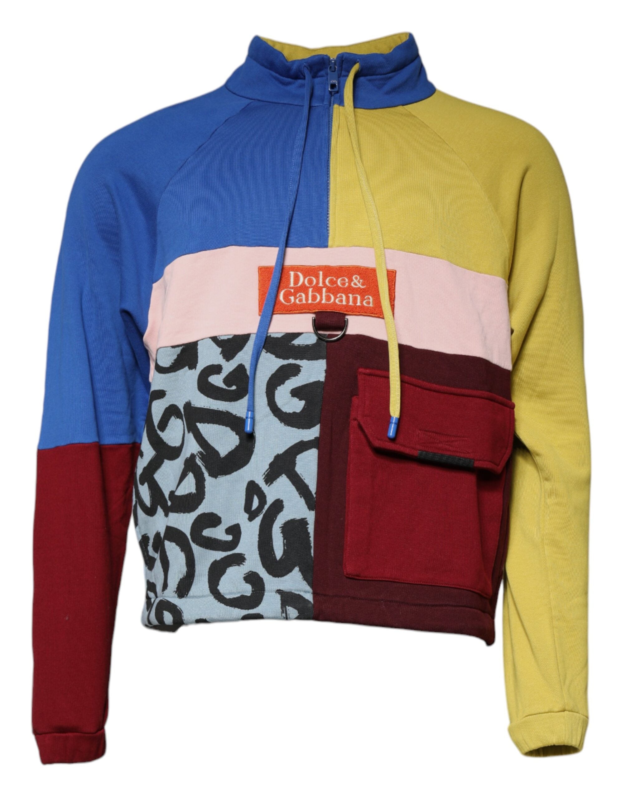 Dolce &amp; Gabbana Hanorac cu imprimeu patchwork multicolor pentru bărbați