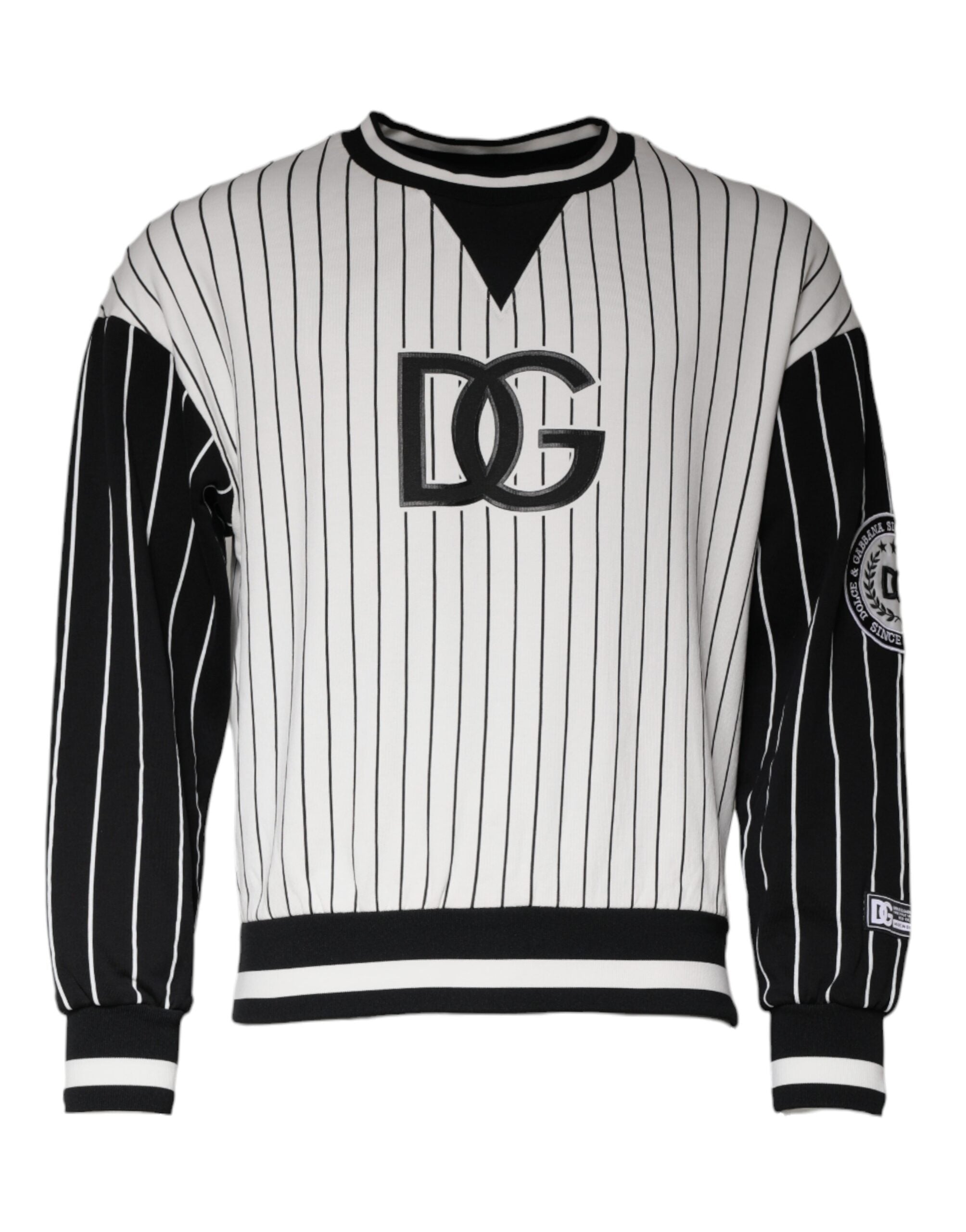 Dolce &amp; Gabbana Hanorac cu logo și dungi albe și negre