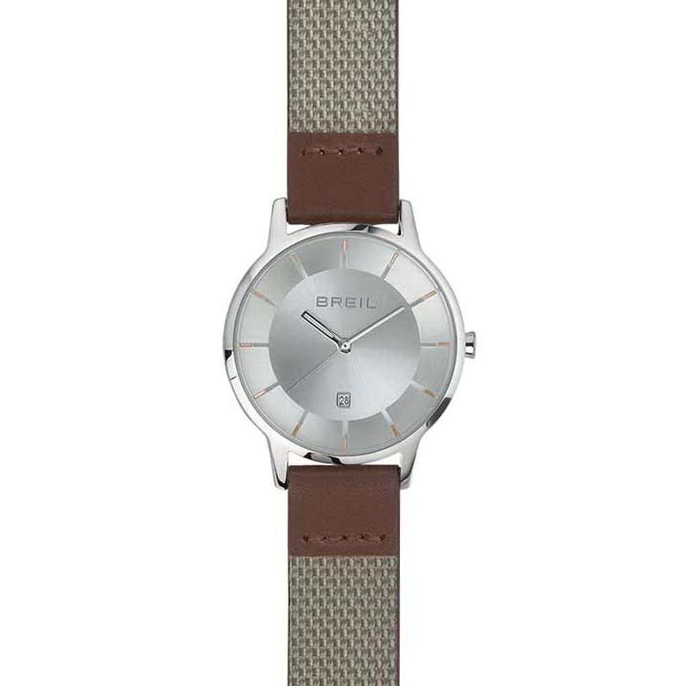 Ceas Breil din material textil maro