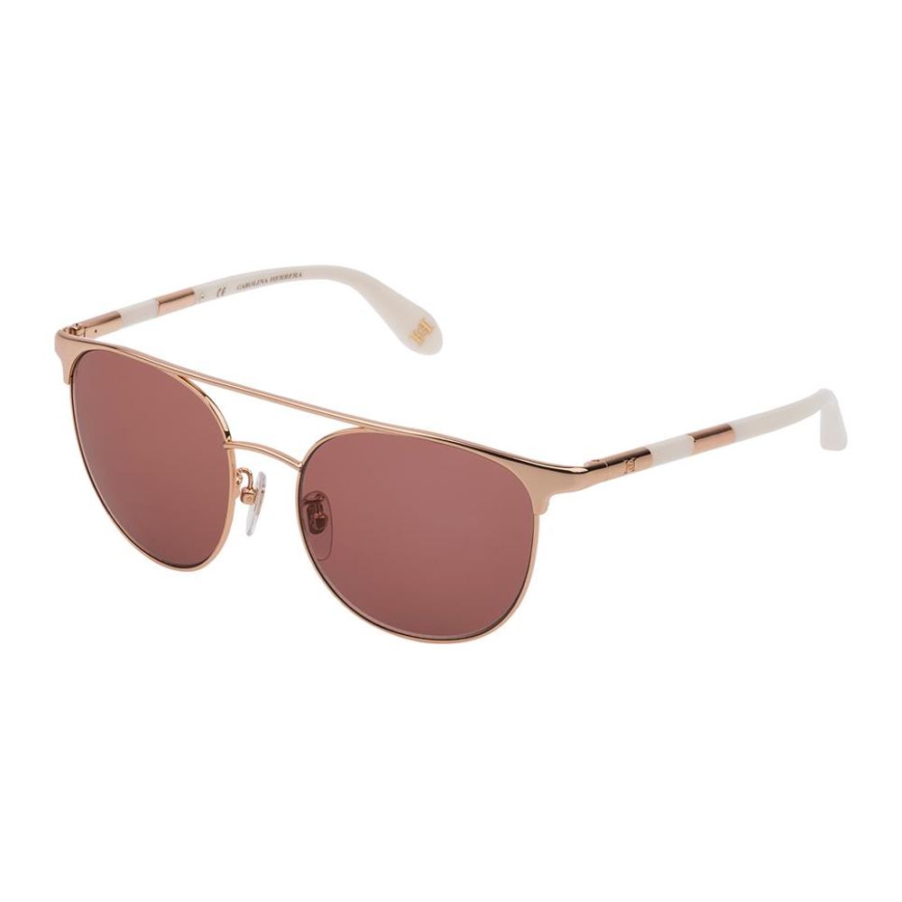 Ochelari de soare din metal portocaliu Carolina Herrera NY