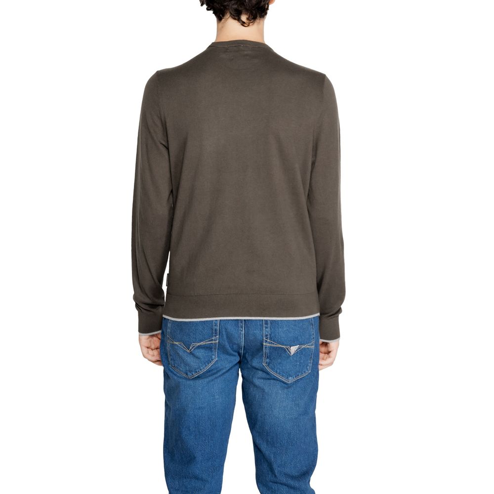 Tricou Armani Exchange verde din bumbac