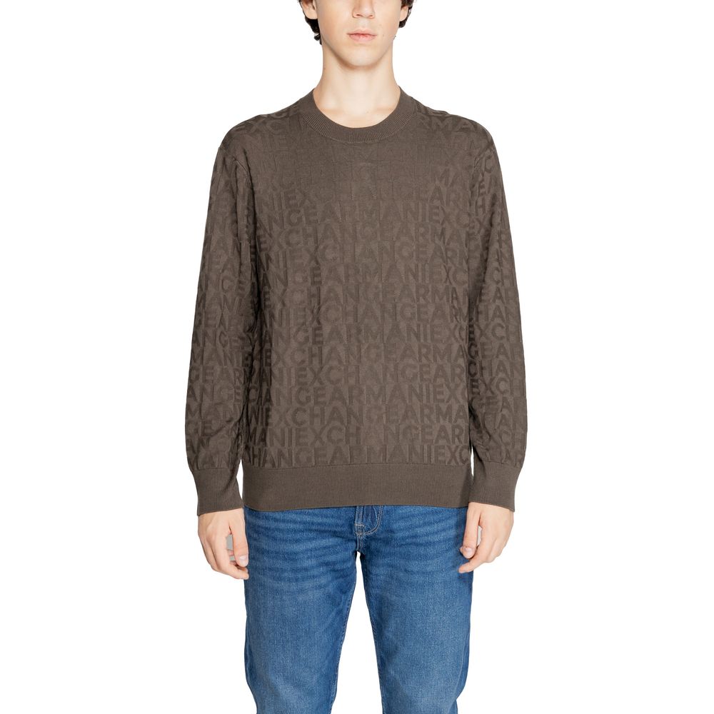 Tricou verde din viscoză Armani Exchange