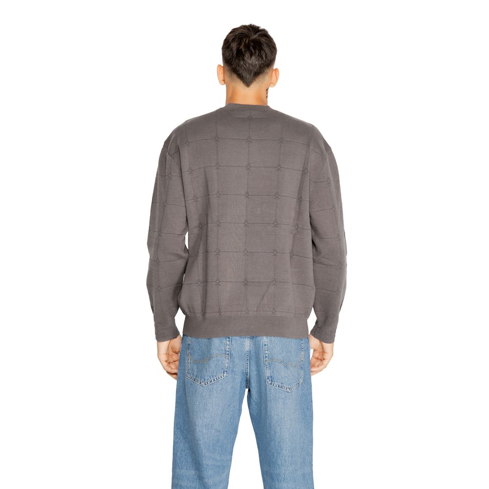 Tricou Armani Exchange gri din bumbac