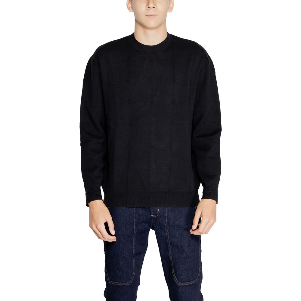 Armani Exchange – Schwarzes Baumwoll-T-Shirt