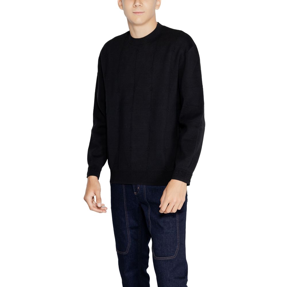 Armani Exchange – Schwarzes Baumwoll-T-Shirt