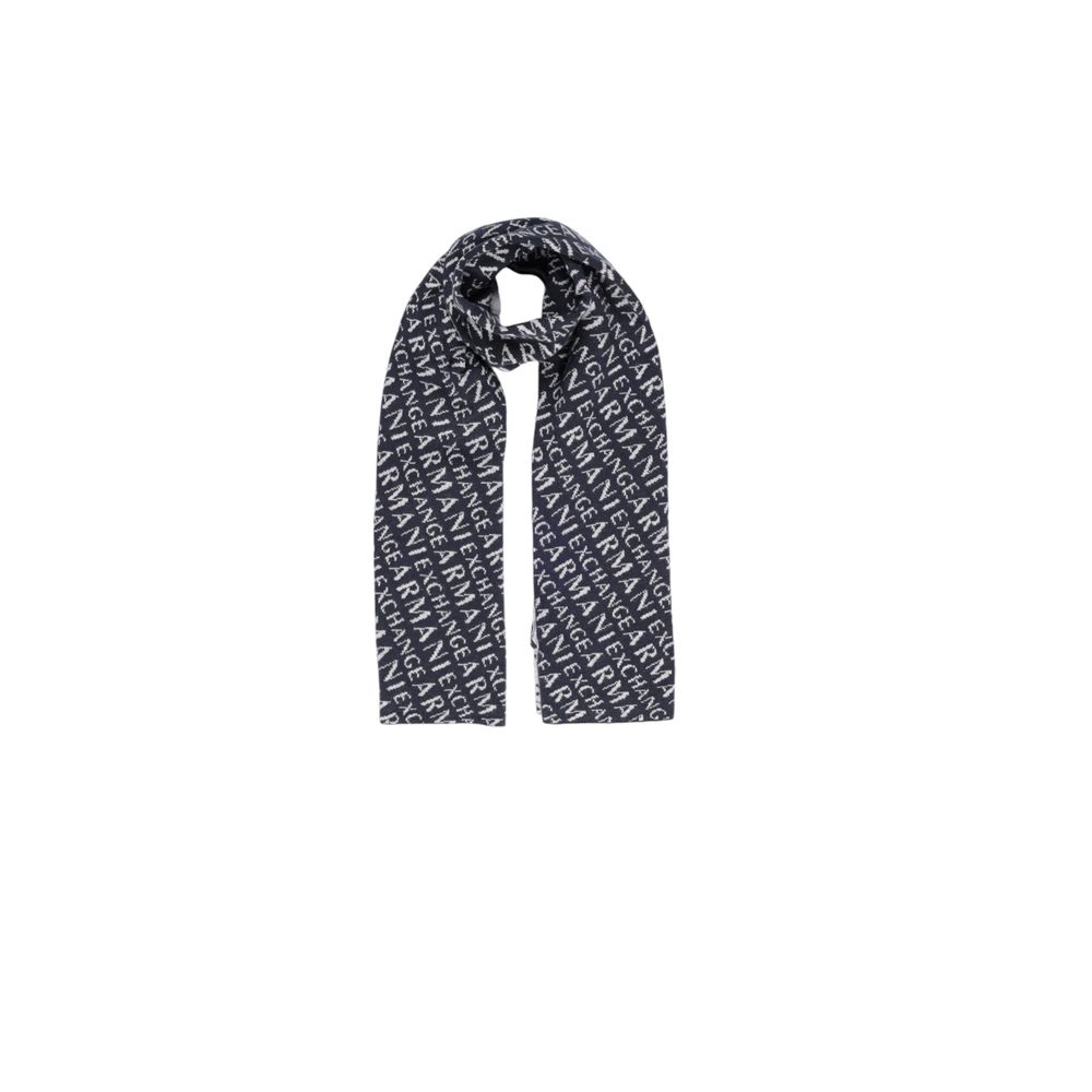 Eșarfă Armani Exchange din poliamidă albastră