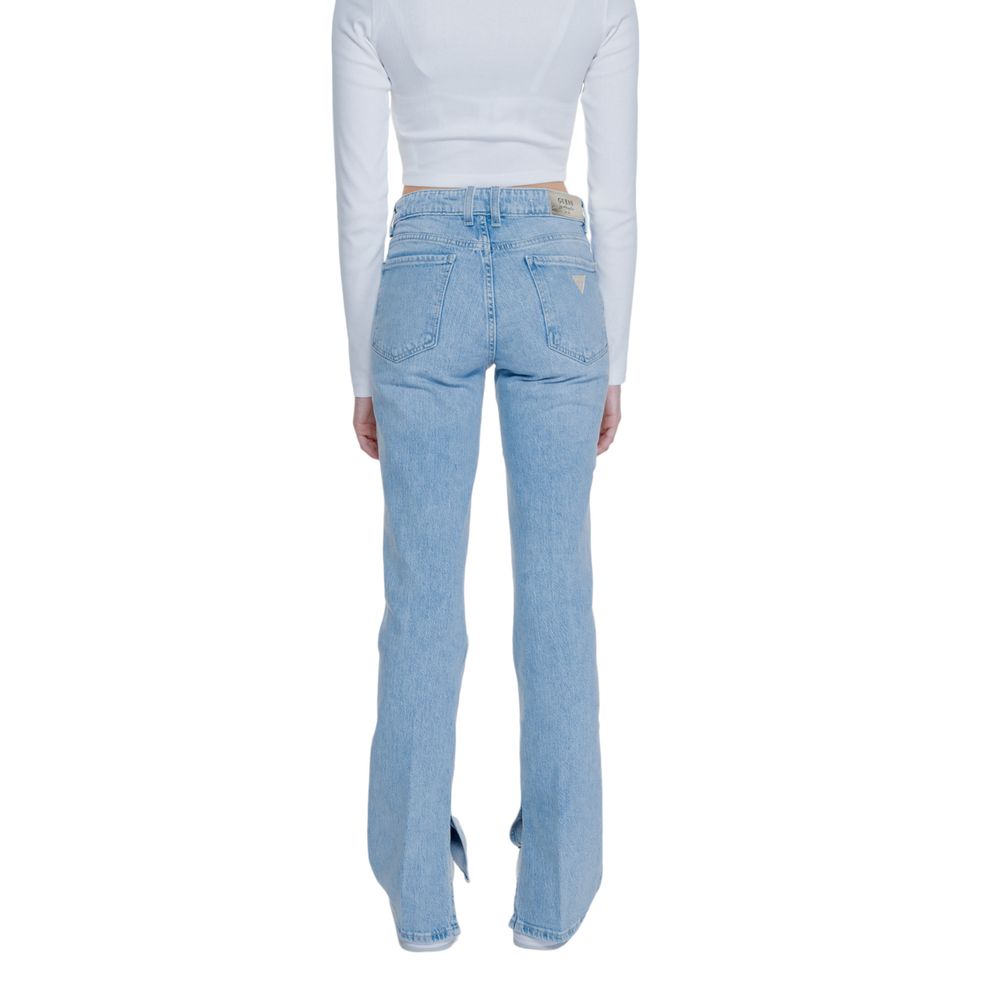 Blugi și pantaloni Guess din bumbac albastru deschis