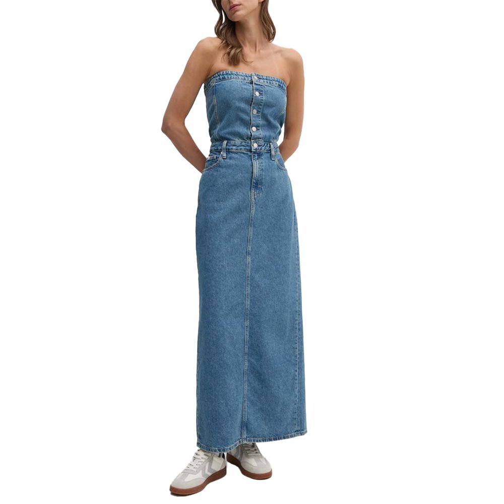 Rochie Calvin Klein Jeans albastră din bumbac