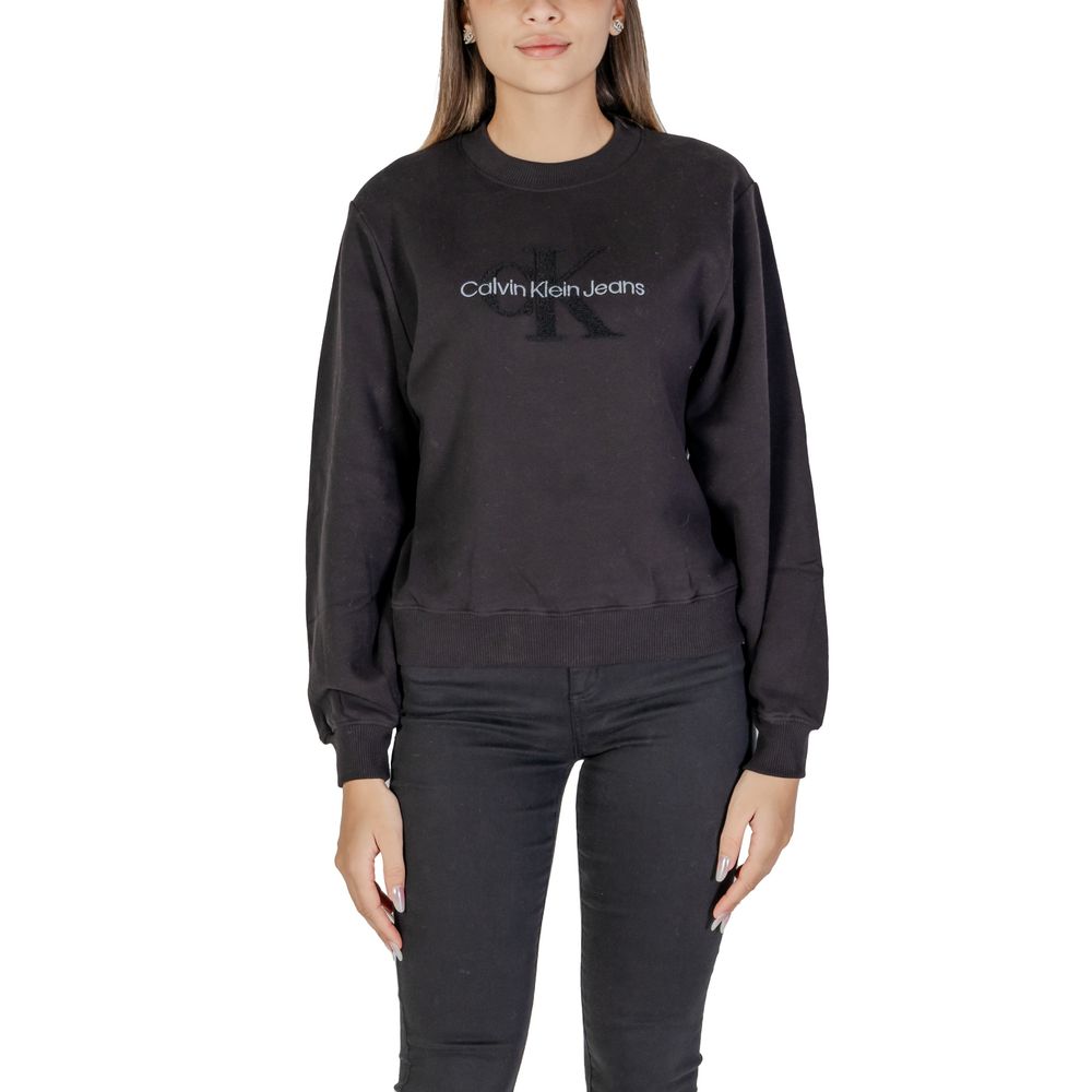 Pulover Calvin Klein Jeans negru din bumbac