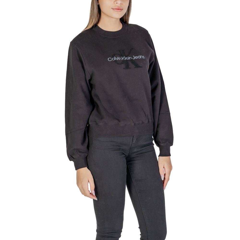 Pulover Calvin Klein Jeans negru din bumbac