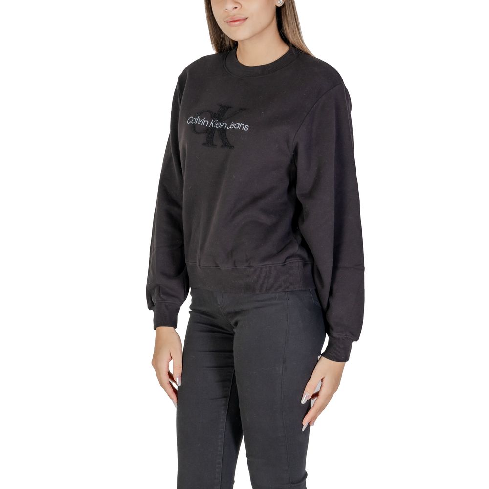 Pulover Calvin Klein Jeans negru din bumbac