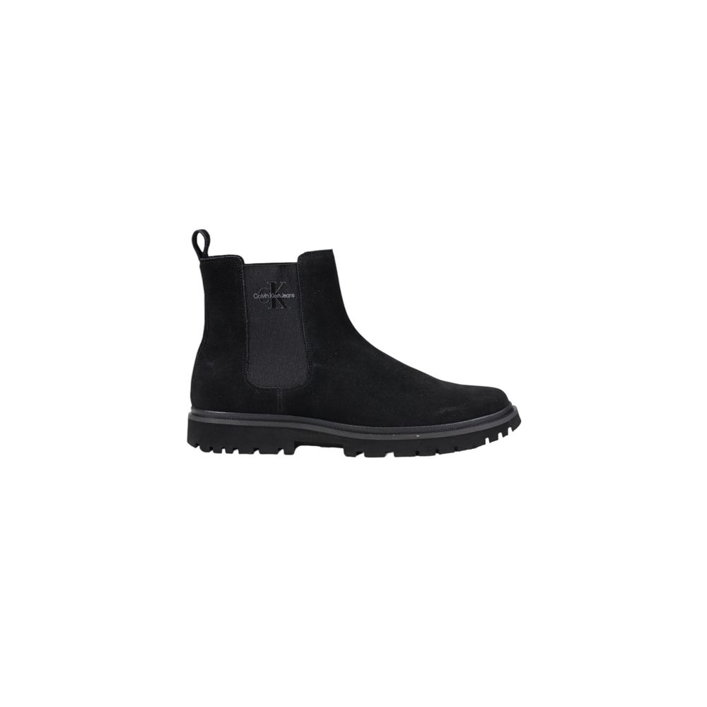 Calvin Klein Jeans – Schwarze Wildlederstiefel