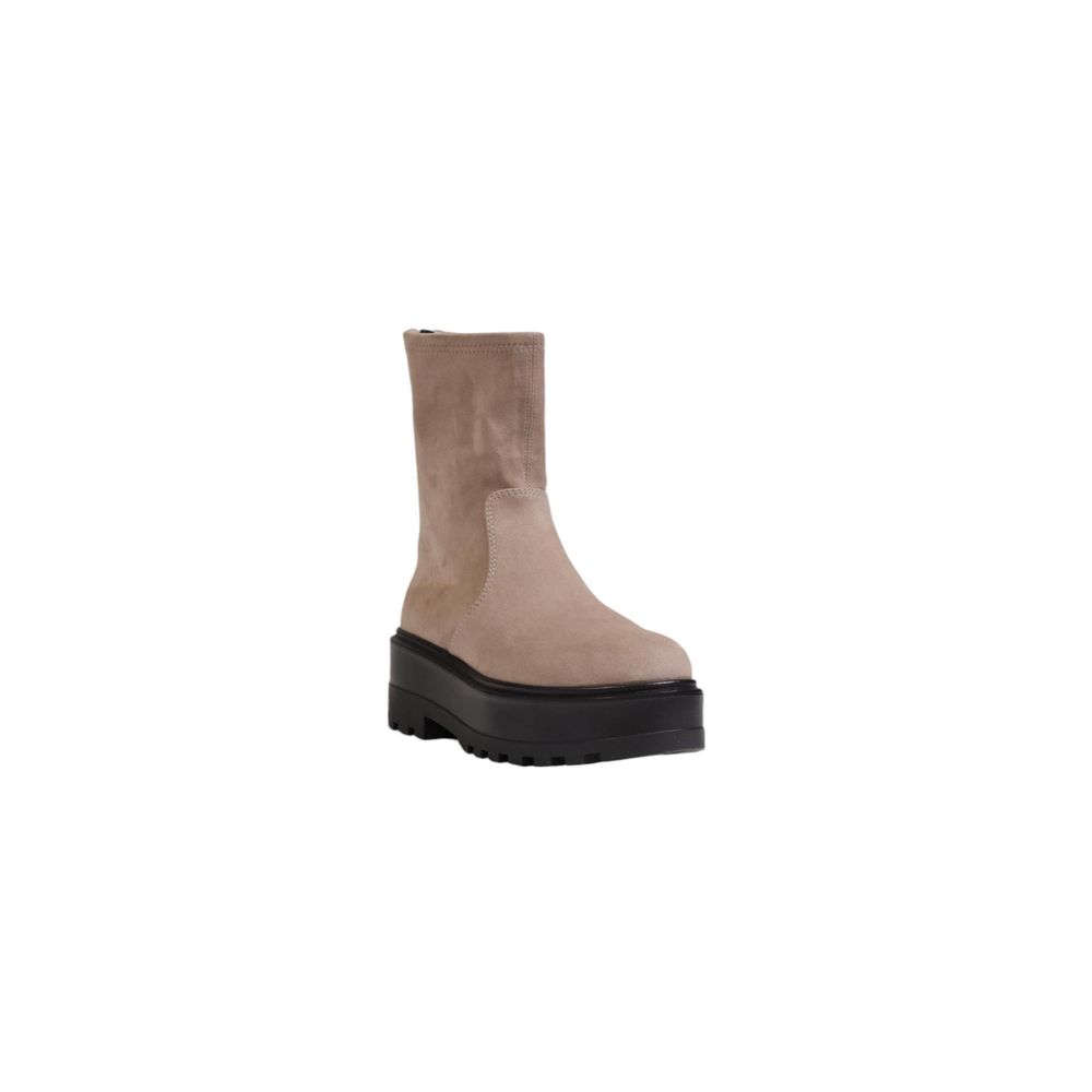 Calvin Klein – Graue Stiefel aus recyceltem Polyester