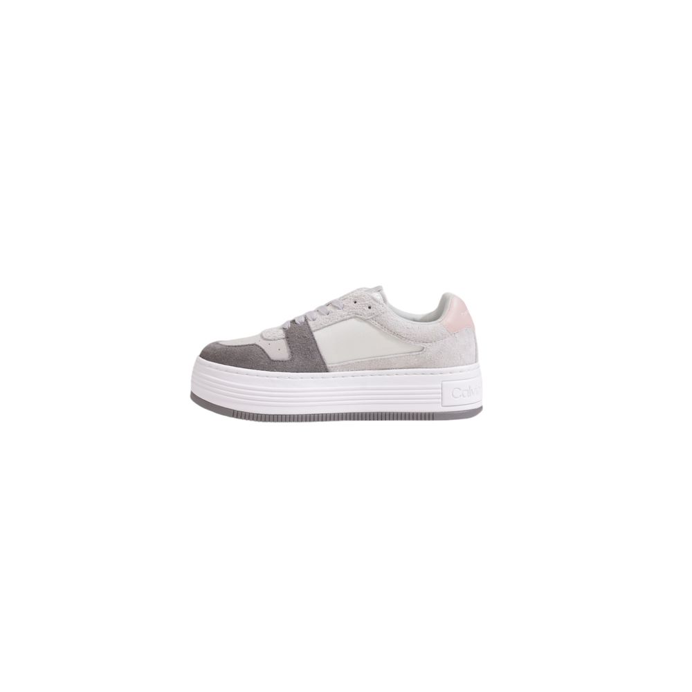 Calvin Klein Graue Ledersneaker