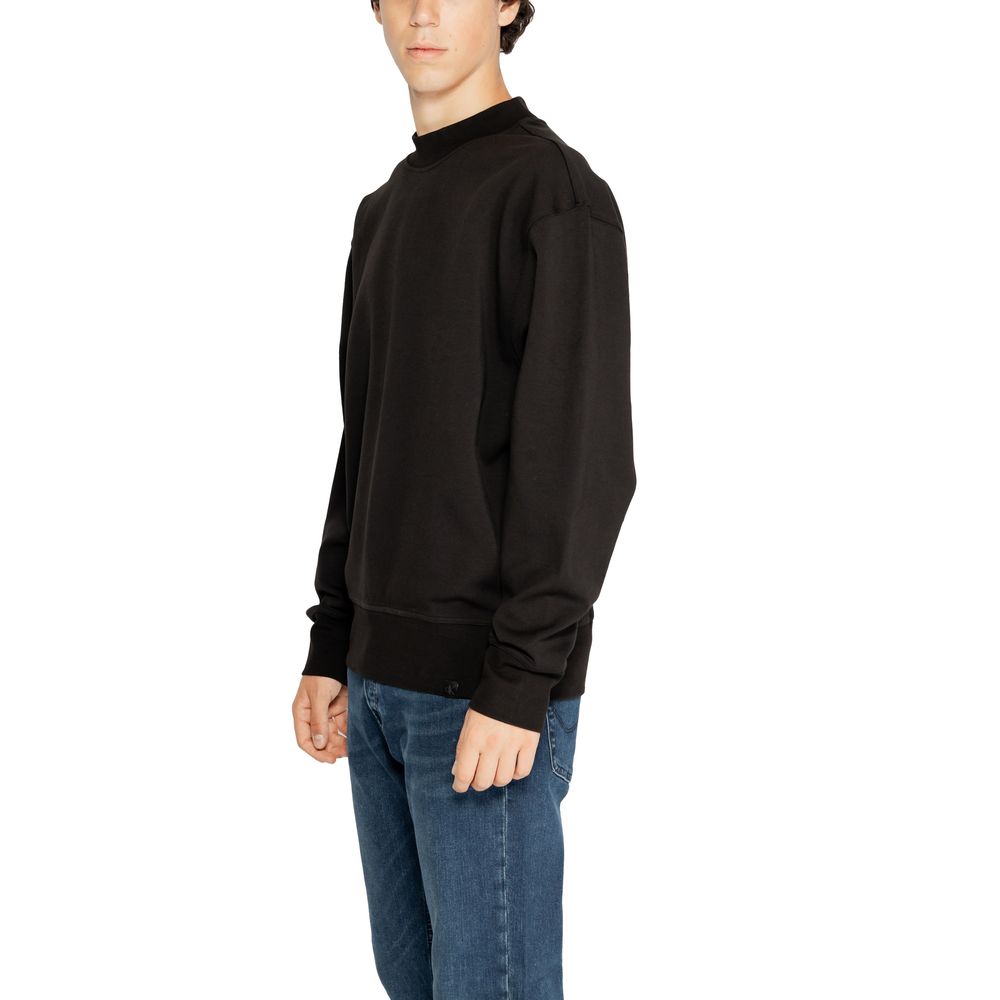 Pulover Calvin Klein Jeans negru din bumbac reciclat