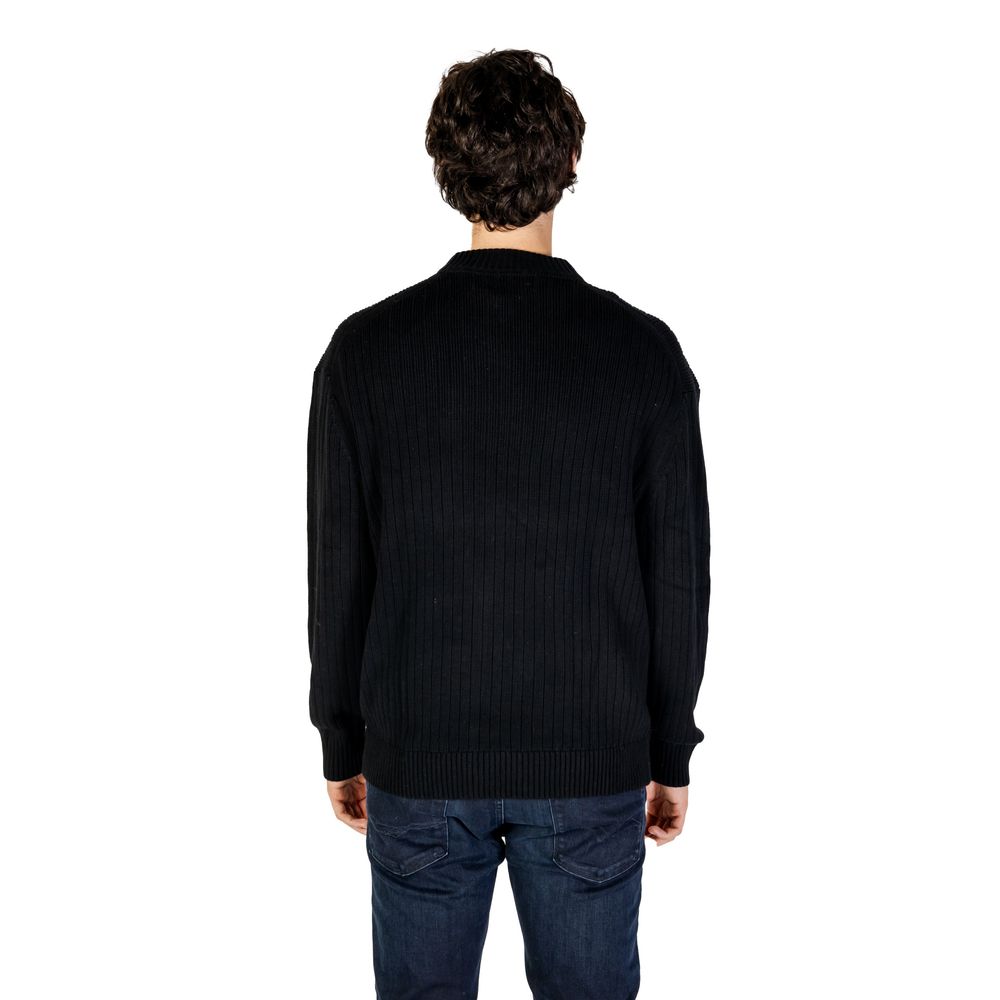 Pulover Calvin Klein Jeans negru din bumbac