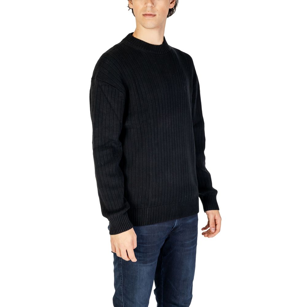 Pulover Calvin Klein Jeans negru din bumbac