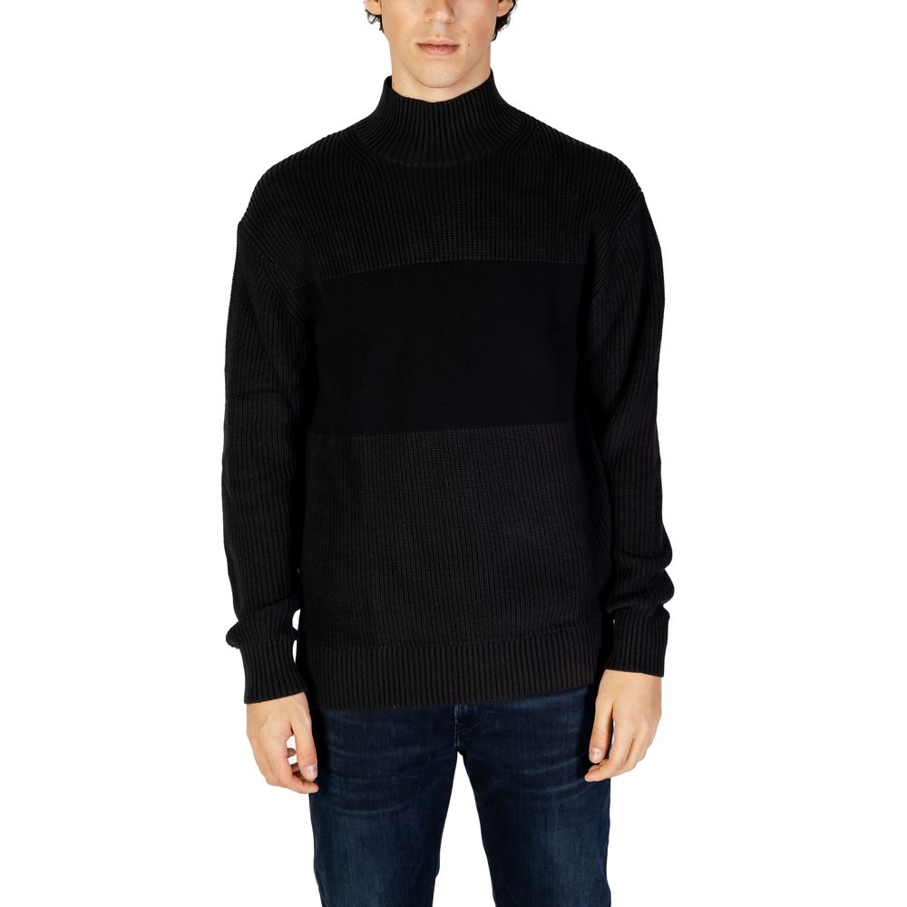 Pulover Calvin Klein Jeans negru din bumbac