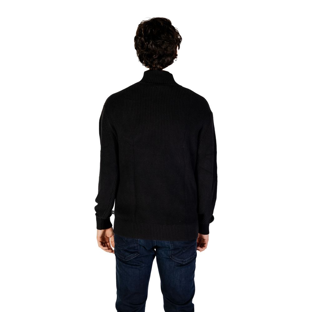 Pulover Calvin Klein Jeans negru din bumbac