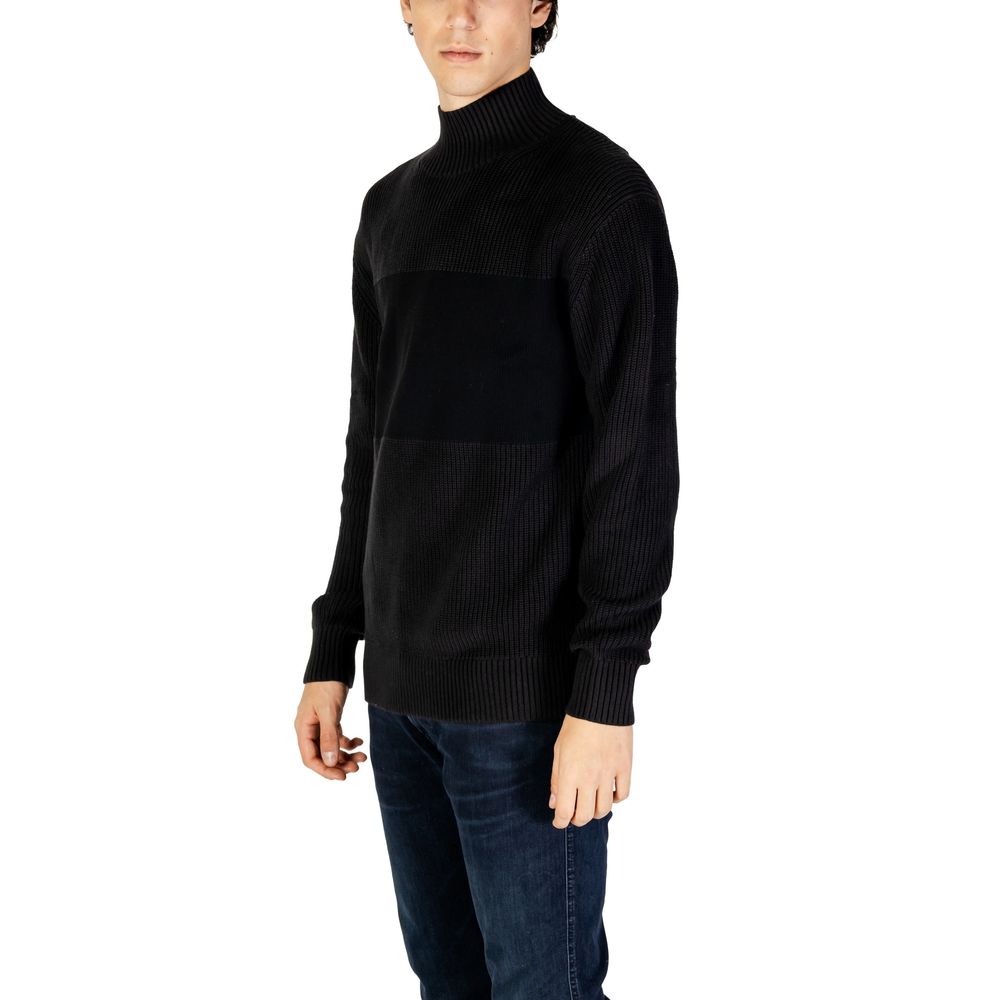 Pulover Calvin Klein Jeans negru din bumbac