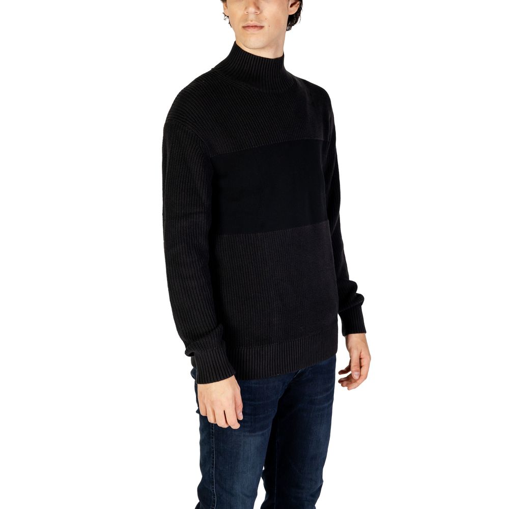 Pulover Calvin Klein Jeans negru din bumbac