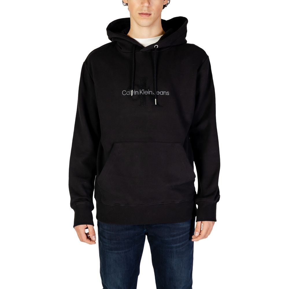 Pulover Calvin Klein Jeans negru din bumbac