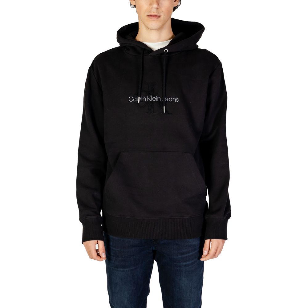 Pulover Calvin Klein Jeans negru din bumbac
