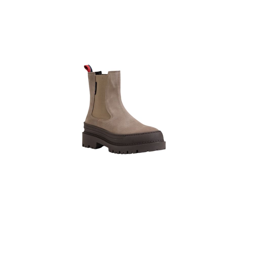 Tommy Hilfiger – Graue Wildlederstiefel