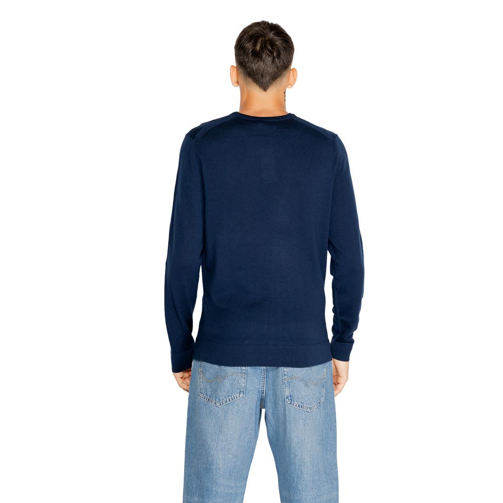 Tricou albastru Calvin Klein din lână reciclată