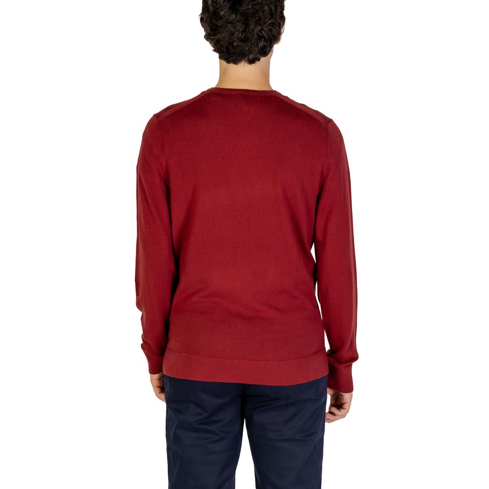 Tricou Calvin Klein Bordeaux din lână reciclată