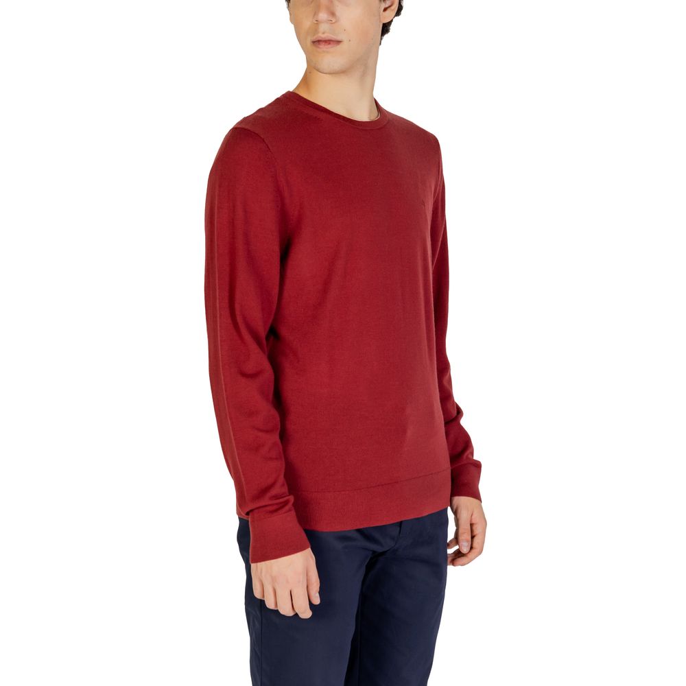 Tricou Calvin Klein Bordeaux din lână reciclată