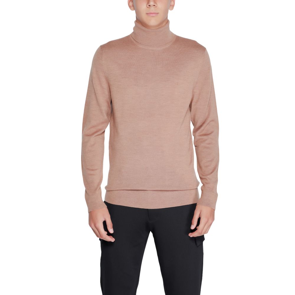 Pulover bej din lână Calvin Klein